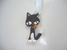 手作りストラップ　ネコ